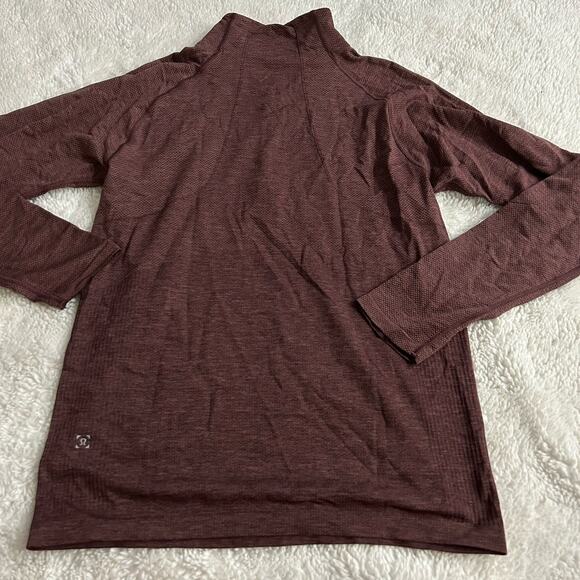 Lululemon Men's Metal Vent Tech Size Medium S Quarter Zip Pullover Red Stretch - Picture 3 of 7